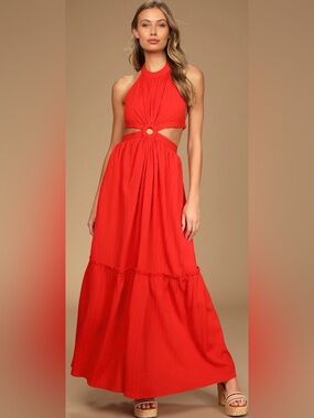 Lulus Maxi Cut out Dress